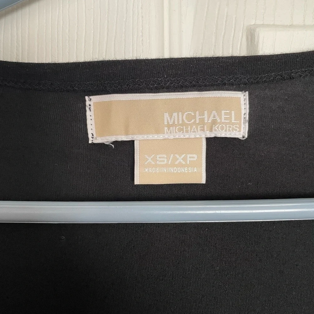 Michael Kors Black Twist-Front Blouse